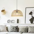 Eglo 55695 - Hanglamp aan een koord CLAVERDON 1xE27/40W/230V diameter 37 cm beige
