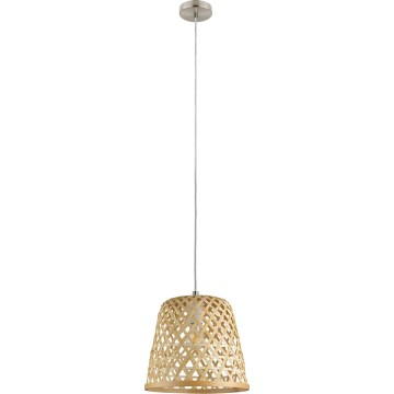 Eglo 55696 - Hanglamp aan snoer KIRKCOLM 1xE27/60W/230V beige