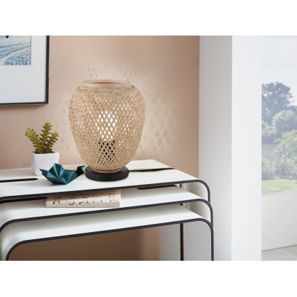 Eglo 55699 - Tafellamp DEMBLEBY 1xE27/40W/230V beige