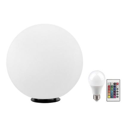 Eglo 55786 - LED RGBW Buitenlamp MONTEROLO-C 1xE27/9W/230V 2700-6500K IP65 diameter 30 cm + afstandsbediening