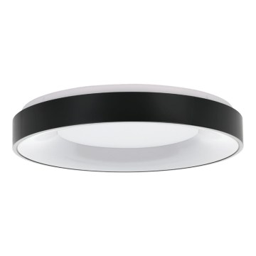 Eglo 55802 - Dimbare LED-plafondlamp 4xLED/8,1W/230V 3000-6500K diam. 48 cm zwart + afstandsbediening