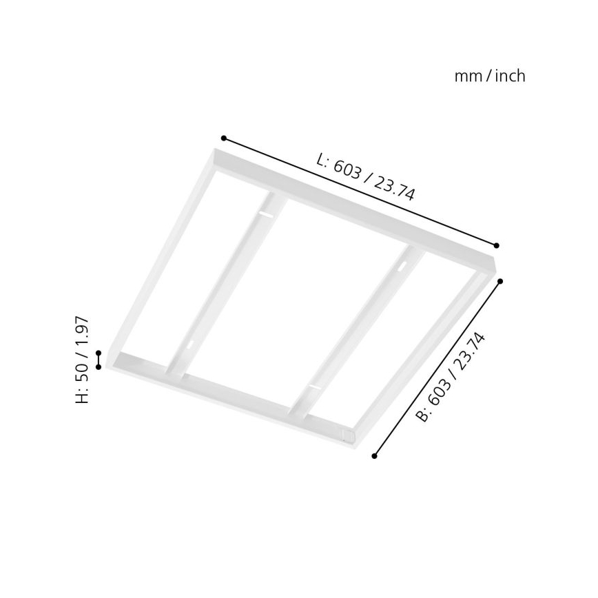 Eglo - Frame voor plafondpaneel 603x603mm