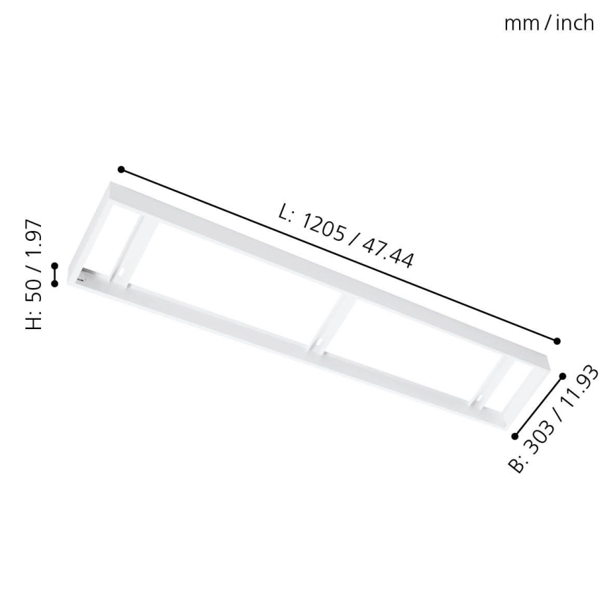 Eglo - Frame voor plafondpaneel 1205x303mm