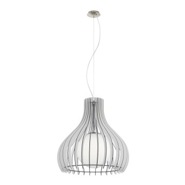 Eglo 61715 - Hanglamp aan een koord TINDORI 1xE27/60W/230V diameter 50 cm wit