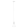 Eglo 62264 - Hanglamp aan een koord PASCOA PRO 1xE27/60W/230V 16,8 cm wit