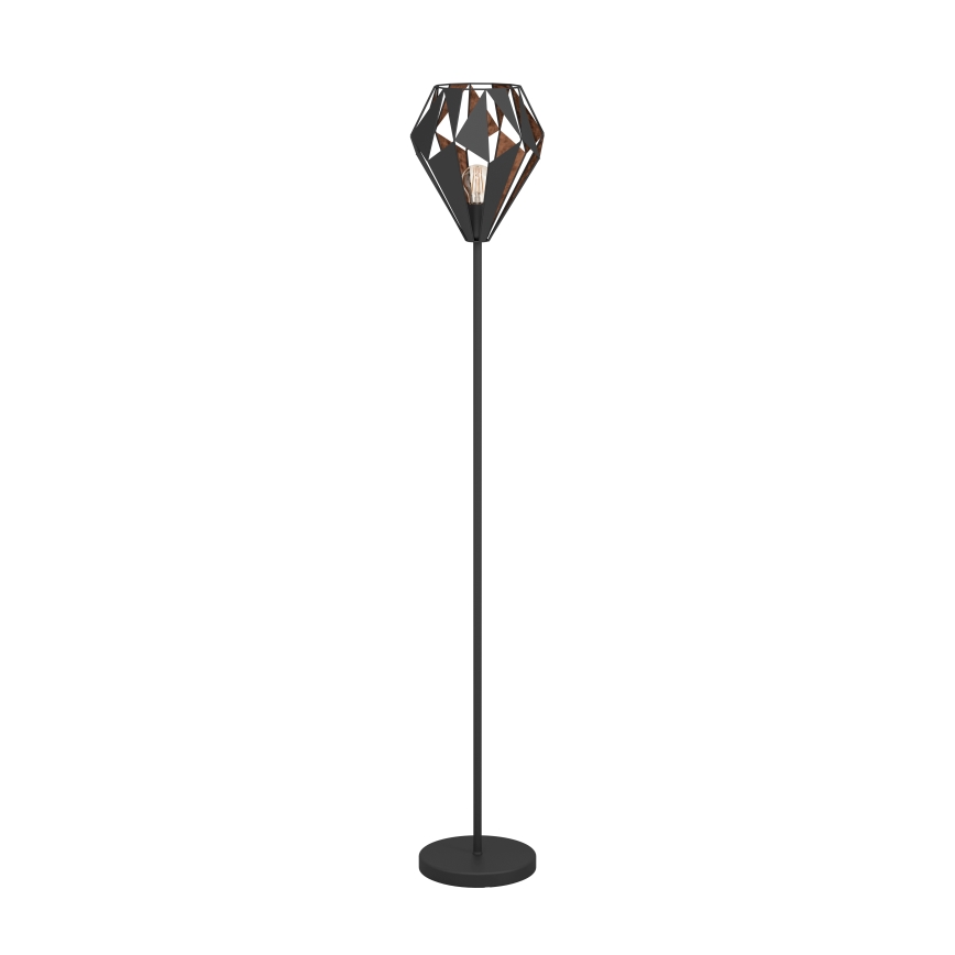Eglo 62838 - Staande Lamp CARLTON PRO 1xE27/60W/230V zwart