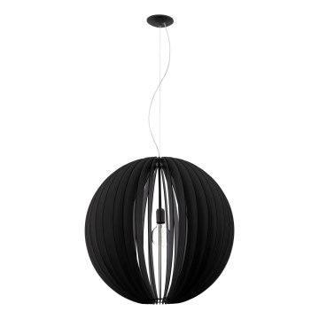 Eglo 63254 - Hanglamp aan een koord COSSANO PRO 1xE27/60W/230V diameter 70 cm zwart