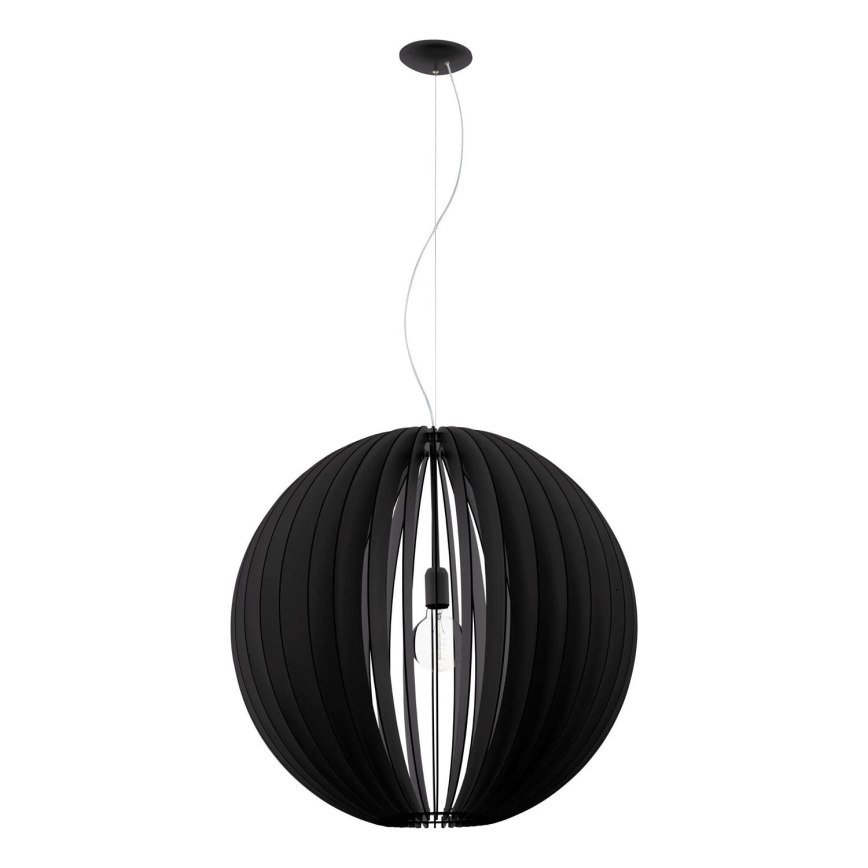 Eglo 63254 - Hanglamp aan een koord COSSANO PRO 1xE27/60W/230V diameter 70 cm zwart