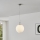 Eglo 63269 - Hanglamp met kabel PIEDALE 1xE27/60W/230V Ø 35 cm mat chroom