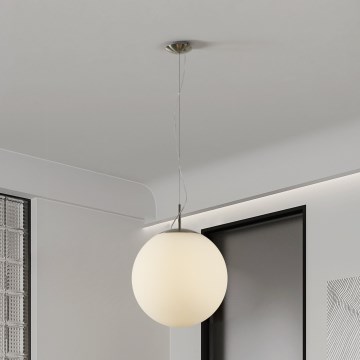 Eglo 63271 - Hanglamp aan kabel PIEDALE 1xE27/60W/230V Ø 43 cm mat chroom