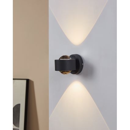 Eglo 64496 - LED-wandlamp ONO PRO 2xLED/2,5W/230V antraciet