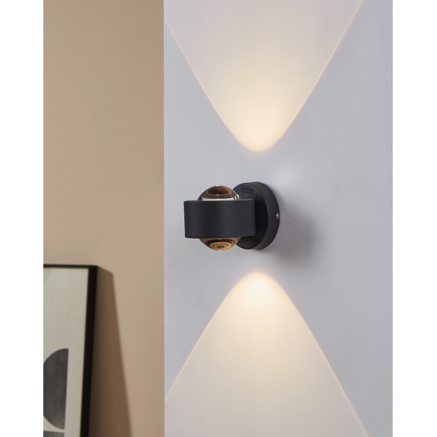 Eglo 64496 - LED-wandlamp ONO PRO 2xLED/2,5W/230V antraciet
