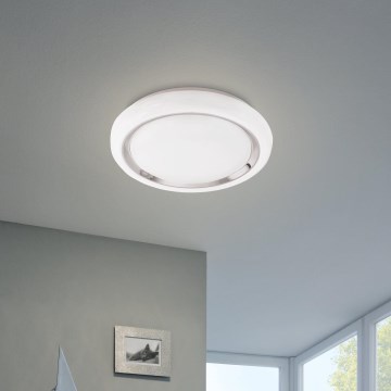 Eglo 64529 - LED RGBW Dimbare plafondlamp CAPASSO-C LED/17W/230V wit
