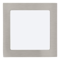 Eglo 64626 - LED Hang plafondverlichting FUEVA 1 PRO LED/10,9W/230V 3000K 17x17 cm mat chroom