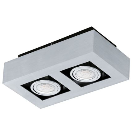 Eglo 64695 - LED spot LOKE PRO 2xGU10/5W/230V 3000K mat chroom