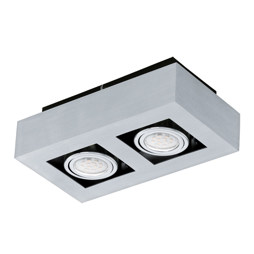 Eglo 64695 - LED spot LOKE PRO 2xGU10/5W/230V 3000K mat chroom
