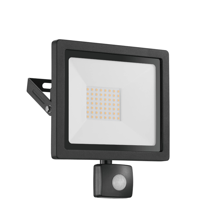 Eglo 64869 - LED Schijnwerper met sensor FILETTI LED/10W/230V 3000K IP44 zwart