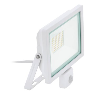 Eglo 64876 - LED Schijnwerper met sensor FILETTI LED/30W/230V 3000K IP44 wit