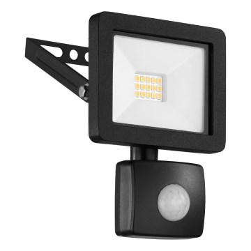 Eglo 64878 - LED Schijnwerper met sensor FILETTI LED/10W/230V 4000K IP44 zwart