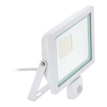 Eglo 64883 - LED Schijnwerper met sensor FILETTI LED/10W/230V 4000K IP44 wit