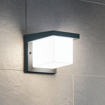 Eglo 65046 - LED Wandlamp voor buiten DESELLA PRO LED/10W/230V IP54 antraciet