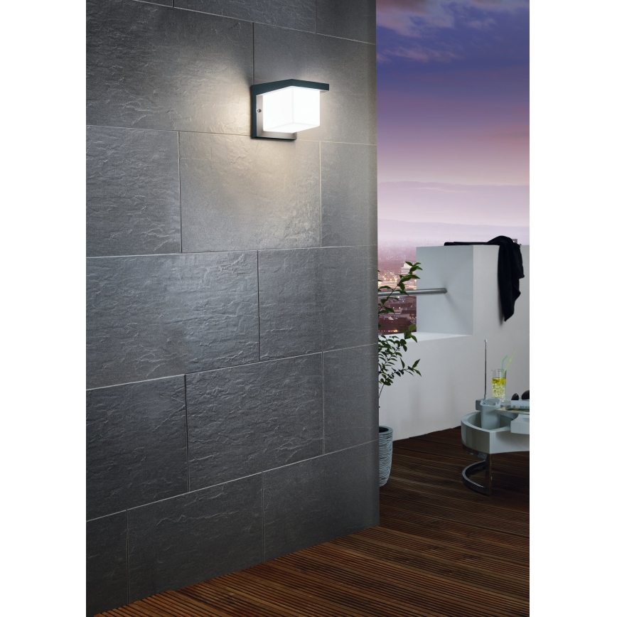 Eglo 65046 - LED Wandlamp voor buiten DESELLA PRO LED/10W/230V IP54 antraciet
