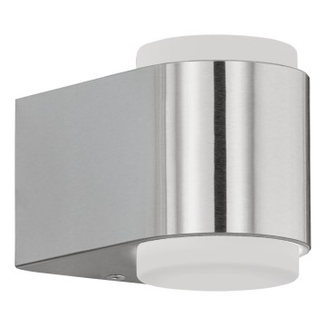 Eglo 65054 - LED Wandlamp voor buiten BRIONES PRO 2xLED/3W/230V IP44 glanzend chroom