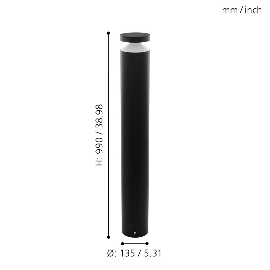 Eglo 65058 - LED Buitenlamp MELZO PRO LED/11W/230V 3000K IP65 zwart