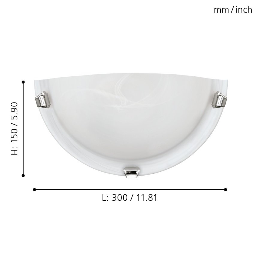 Eglo - Wandlamp 1xE27/60W/230V