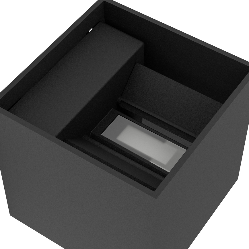 Eglo - LED-dimbare oplaadbare buitenwandlamp met bewegings- en schemersensor LED/2,2W/5V IP44 zwart