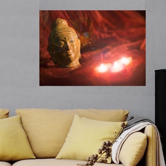Eglo 75039 - Decoratief LED schilderij BUDDHA 3xLED/0,02W/2xAA 30x45 cm