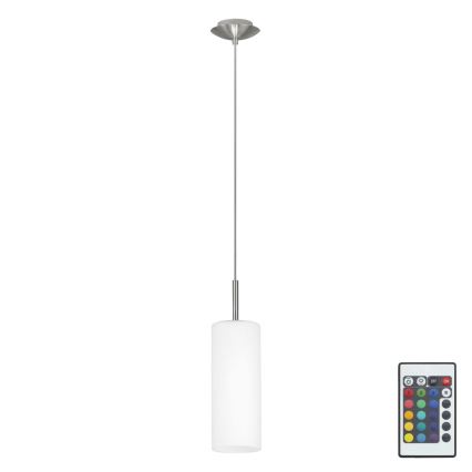 Eglo 75251 - LED RGB dimbare hanglamp aan kabel ELLUNO-C E27/7,5W/230V + afstandsbediening