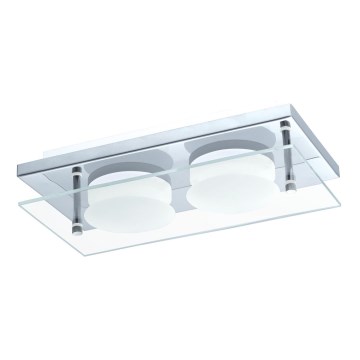 Eglo 75327 - LED plafondlamp ABIOLA 2xLED/6W/230V glanzend chroom