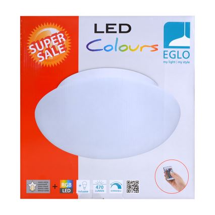 Eglo 75351 - LED RGB Plafondlamp dimbaar ELLA-C 1xE27/7,5W/230V