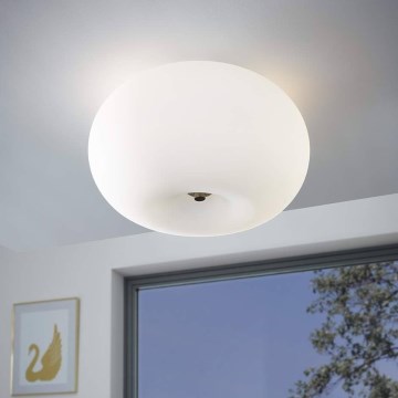 Eglo 75353 - LED RGBW Dimbare plafondlamp OPTICA-C 2xE27/7,5W/230V diameter 35 cm + afstandsbediening