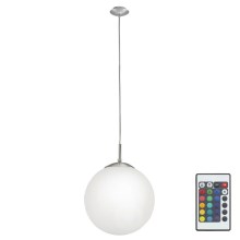 Eglo 75359 - LED RGB Hanglamp dimbaar RONDO-C 1xE27/7,5W/230V