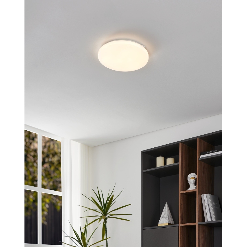 Eglo - LED plafondlamp met bewegingssensor LED/15,5W/230V 3000K diameter 33 cm wit