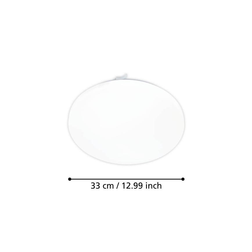 Eglo - LED plafondlamp met bewegingssensor LED/15,5W/230V 3000K diameter 33 cm wit