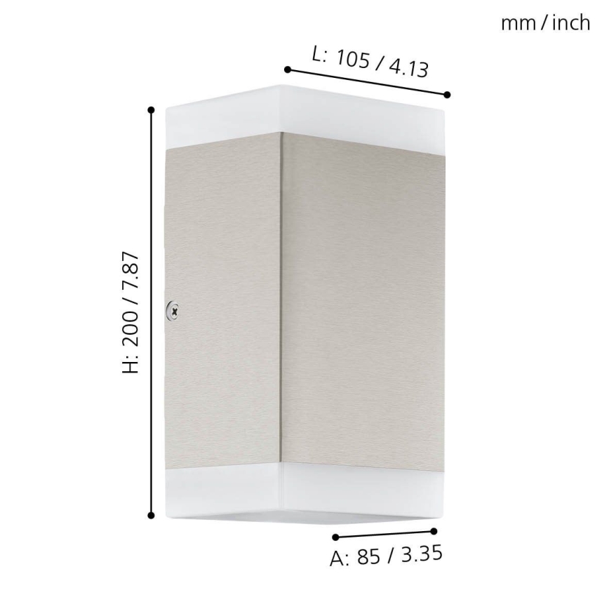 Eglo - LED Wandlamp voor buiten 2xGU10/4,6W/230V IP44