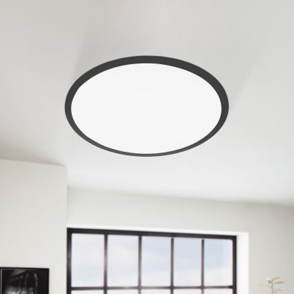Eglo 75577 - Dimbare LED Plafondlamp SALOBRENA-TW LED/32,5W/230V diameter 60 cm + afstandsbediening