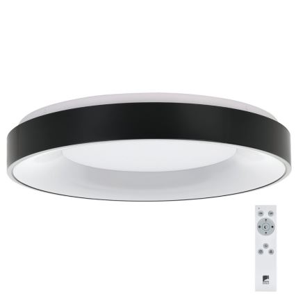 Eglo 75661 - Dimbare LED Plafondlamp JUTIO 4xLED/8,1W/230V zwart + afstandsbediening