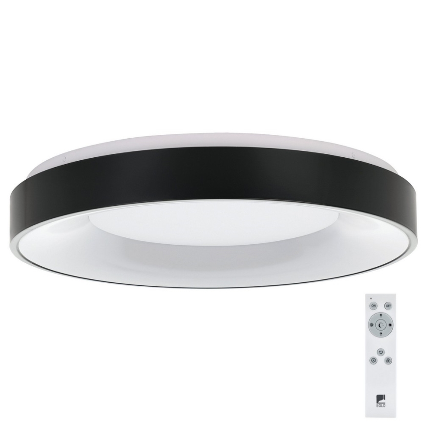 Eglo 75661 - Dimbare LED Plafondlamp JUTIO 4xLED/8,1W/230V zwart + afstandsbediening