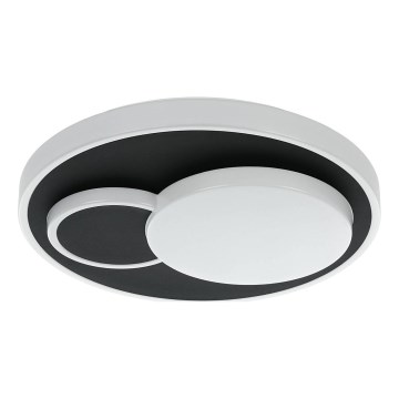 Eglo 75665 - LED Plafondlamp LEPRESO LED/19,5W/230V diameter 38,5 cm zwart