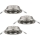 Eglo 75675 - SET 3x Badkamer inbouwverlichting AGULO 1xGU10/35W/230V IP23 mat chroom