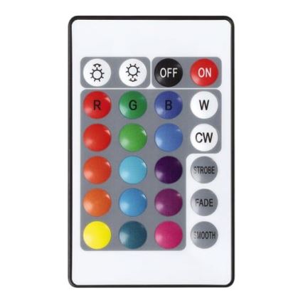 Eglo - RGB LED-dimbare oplaadbare buitenlamp, 2600 mAh, IP44, wit + afstandsbediening