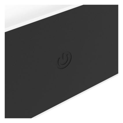 Eglo - Dimbare oplaadbare buitenwandlamp met touchbediening LED/5W/5V 2000 mAh 3000/4000/6500K IP44 zwart