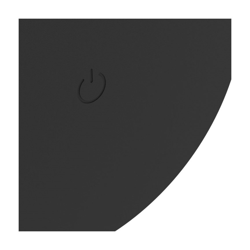 Eglo - Dimbare, oplaadbare buitenwandlamp met aanraakbediening LED/5W/5V 2000 mAh 3000/4000/6500K IP44 zwart