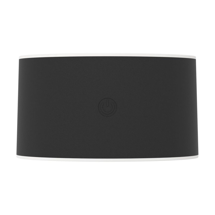 Eglo - dimbare oplaadbare LED-buitenwandlamp met aanraakbediening LED/5W/5V 2000 mAh 3000/4000/6500K IP44 zwart