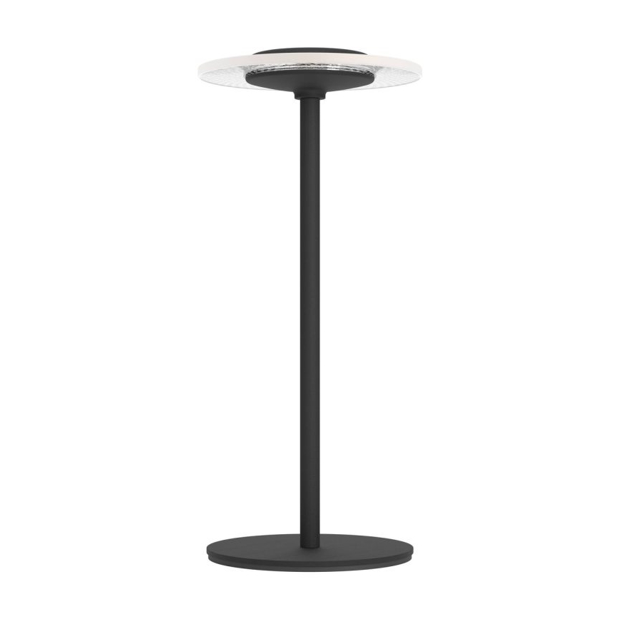 Eglo - LED RGBW dimbare oplaadbare tafellamp met touchbediening, LED/5V, 2000 mAh, zwart