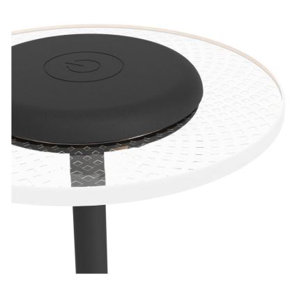 Eglo - LED RGBW dimbare oplaadbare tafellamp met touchbediening, LED/5V, 2000 mAh, zwart